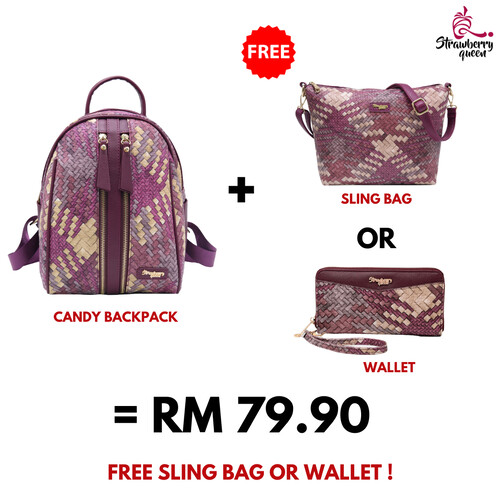 CANDY BACKPACK - RATTAN AG, MAGENTA